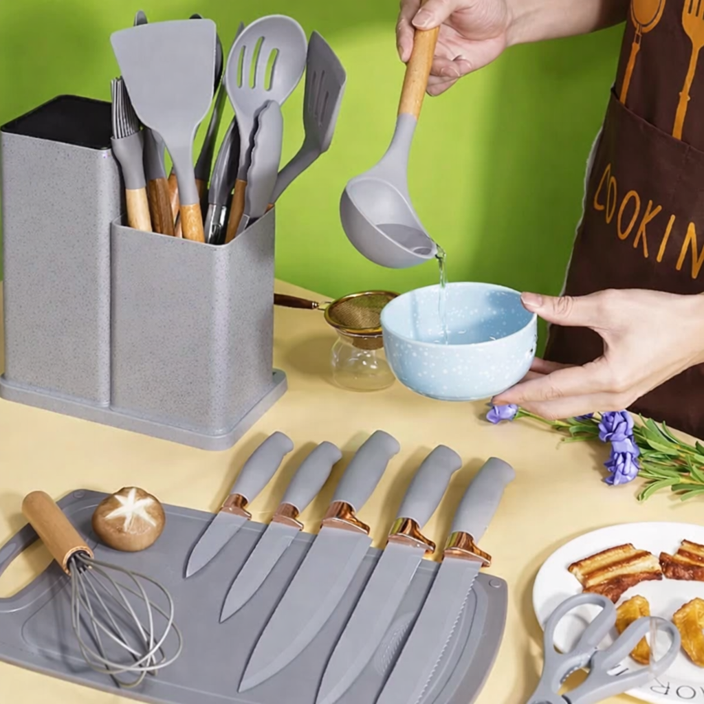 Kit Completo de Cozinha Luxo – 19 Peças