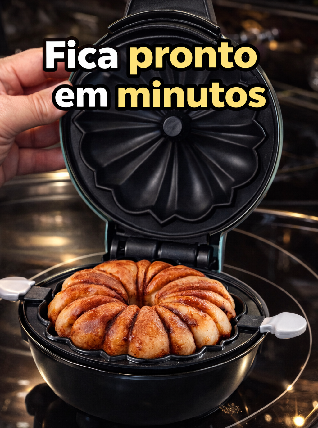 Mini Máquina de Bolo Elétrica – Faça Bolos Perfeitos em Minutos 🍰