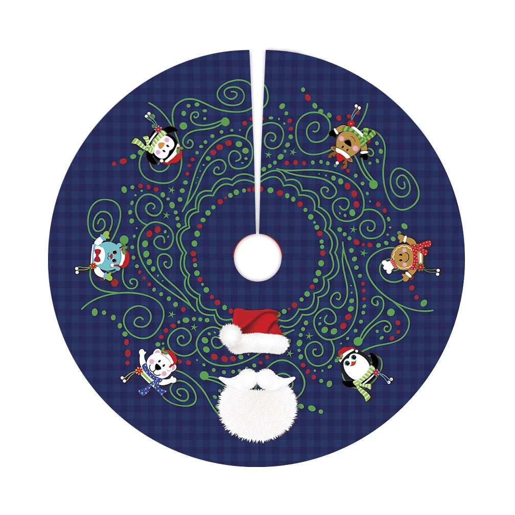 Saia Base Tapete Para Árvore De Natal Enfeite Decoração 70cm