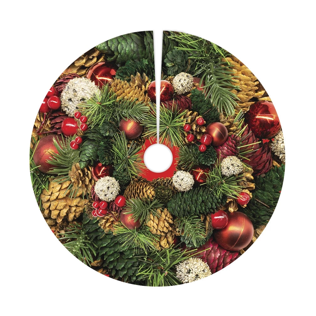 Saia Base Tapete Para Árvore De Natal Enfeite Decoração 70cm
