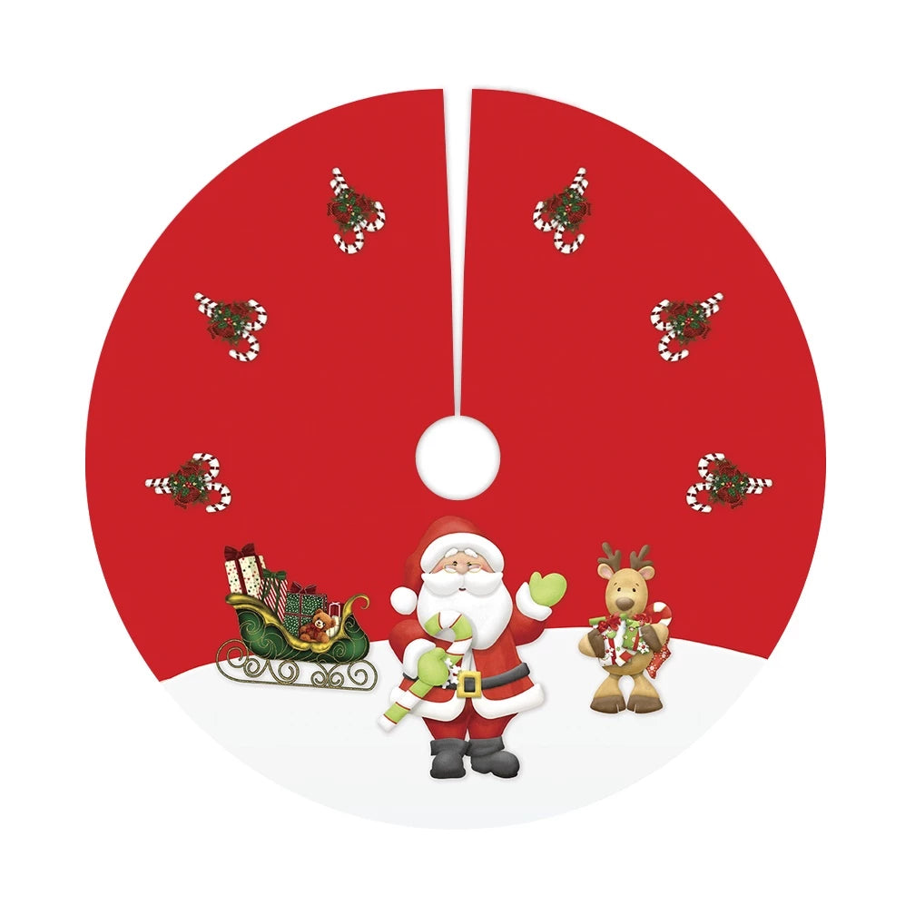 Saia Base Tapete Para Árvore De Natal Enfeite Decoração 70cm