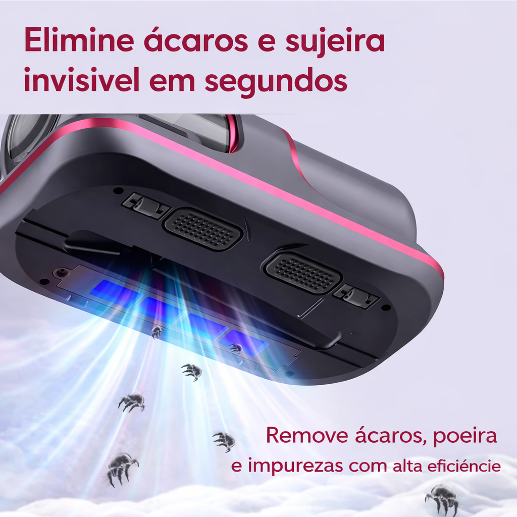 Aspirador Antiácaro Pro™ - Elimine ácaros e poeiras invisíveis e respire melhor todos os dias