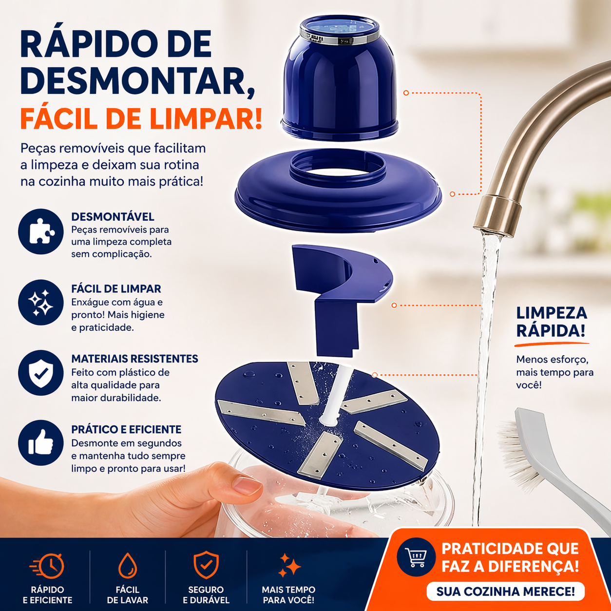 DescascaFácil Elétrico™ | Descasque em segundos sem esforço