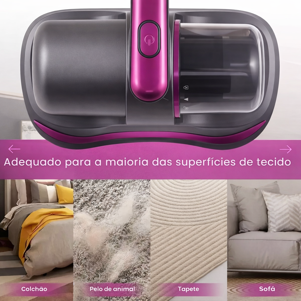 Aspirador Antiácaro Pro™ - Elimine ácaros e poeiras invisíveis e respire melhor todos os dias