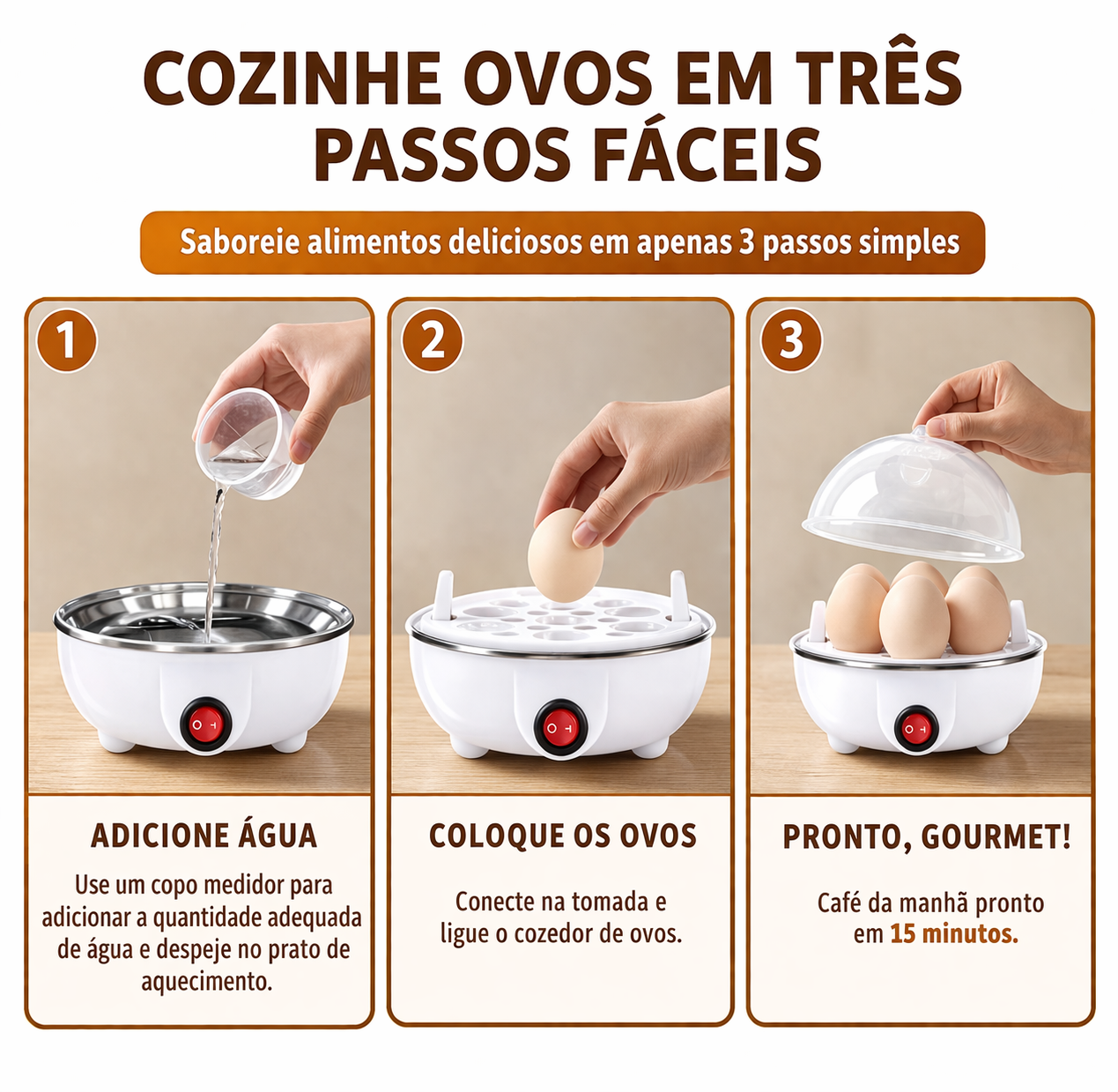 EggFast™ – Ovos Prontos em 5 Minutos Sem Esforço