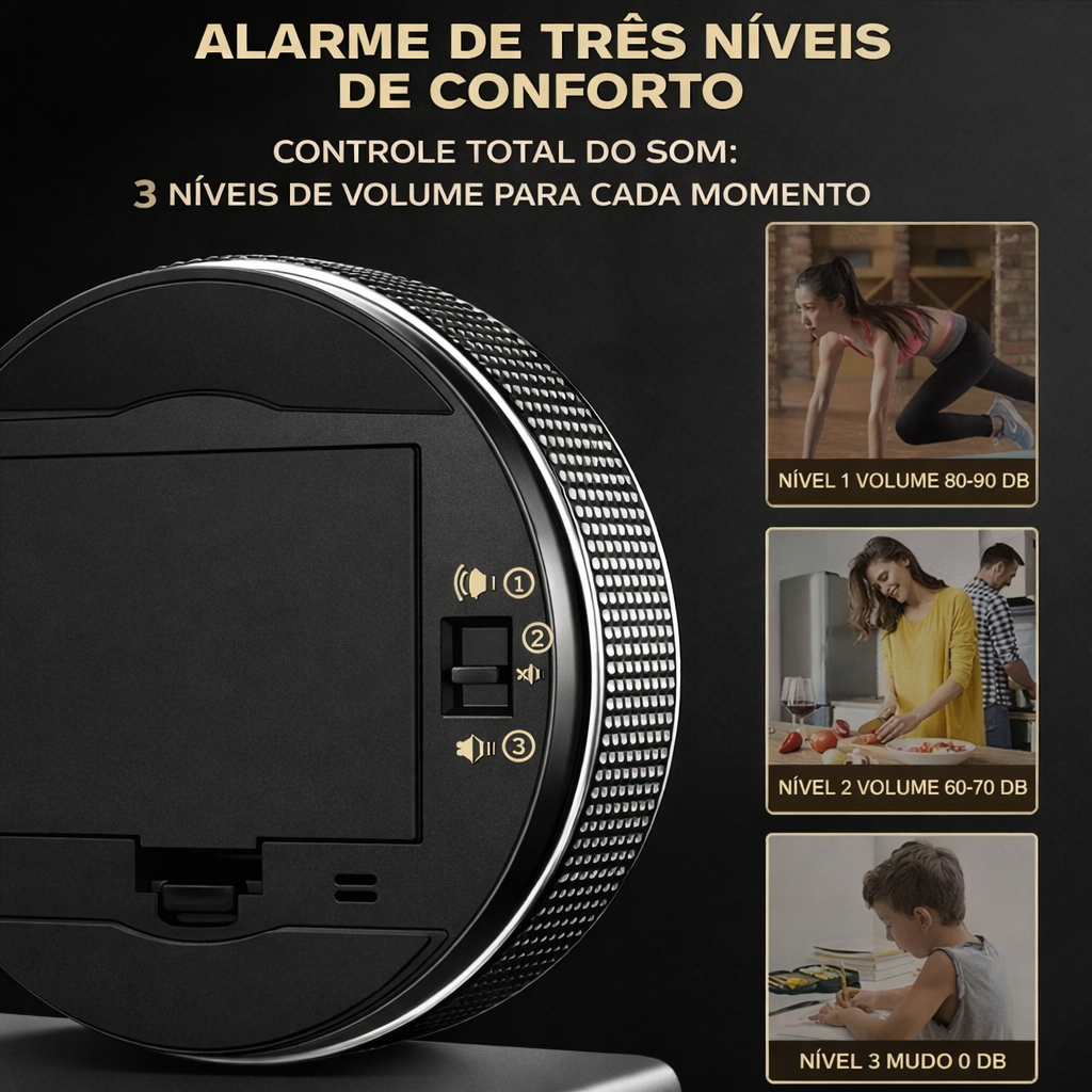 Timer Digital Inteligente - para Cozinha e Produtividade: tenha controle total do seu tempo!