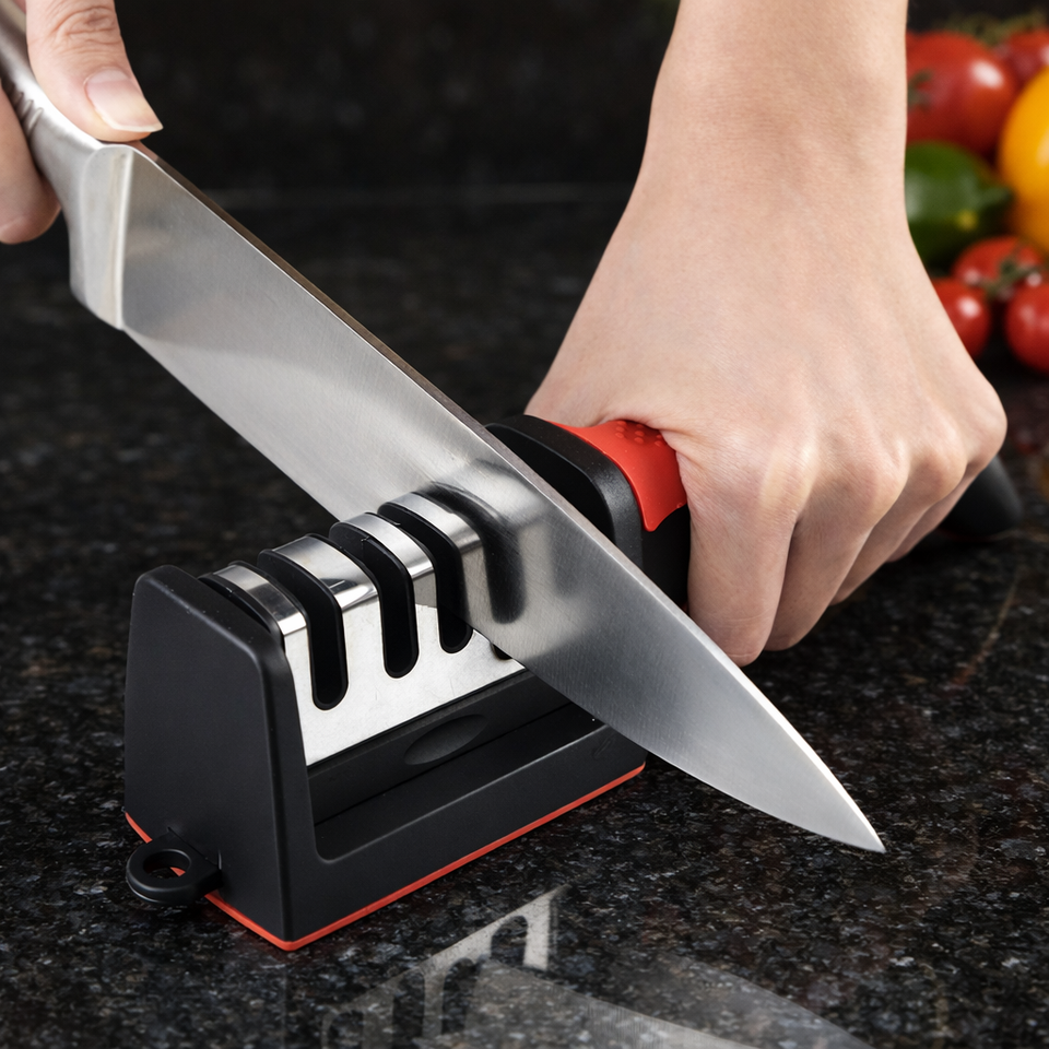 Afiador ChefPro Elite 3 Etapas – Corte Perfeito em Segundos