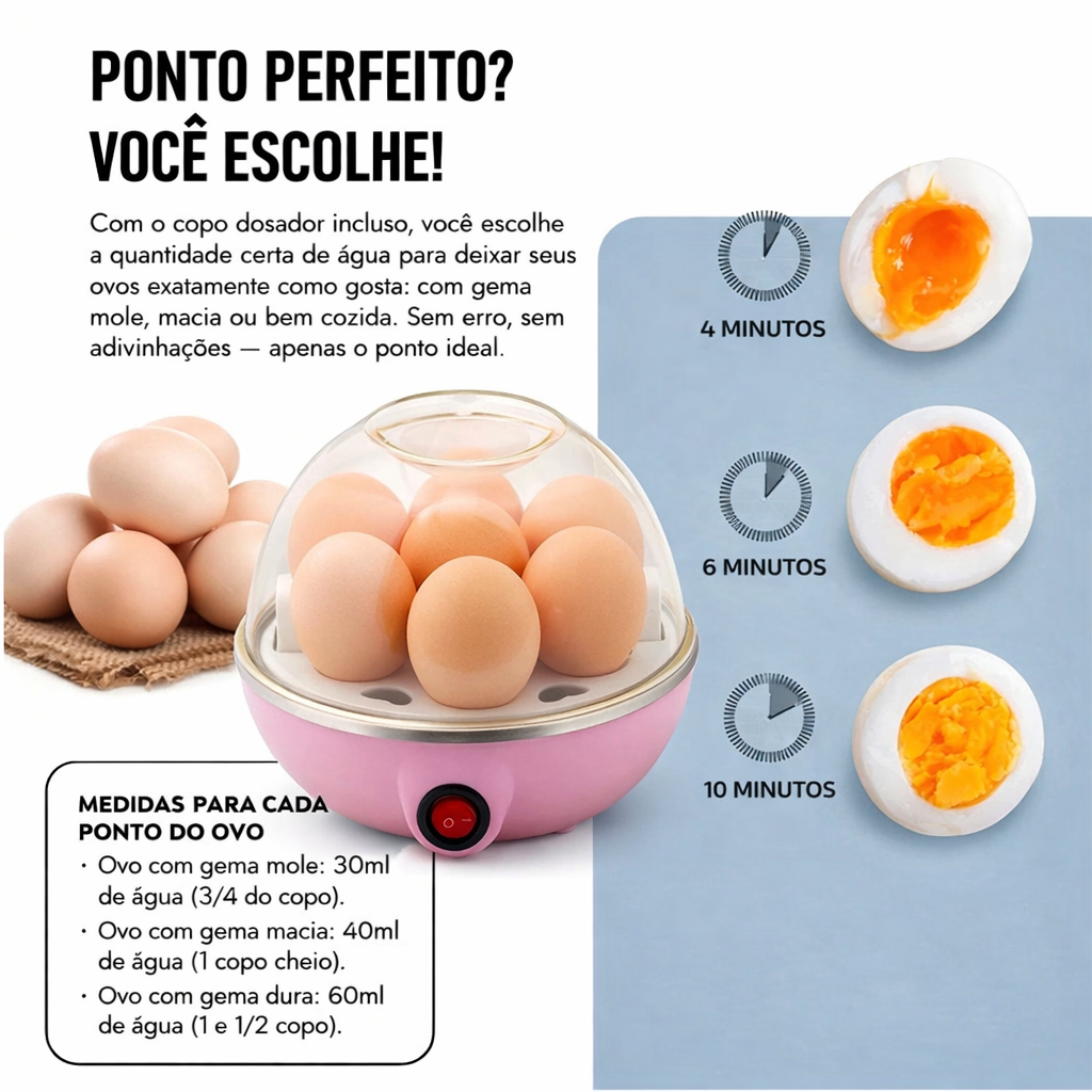 EggFast™ – Ovos Prontos em 5 Minutos Sem Esforço
