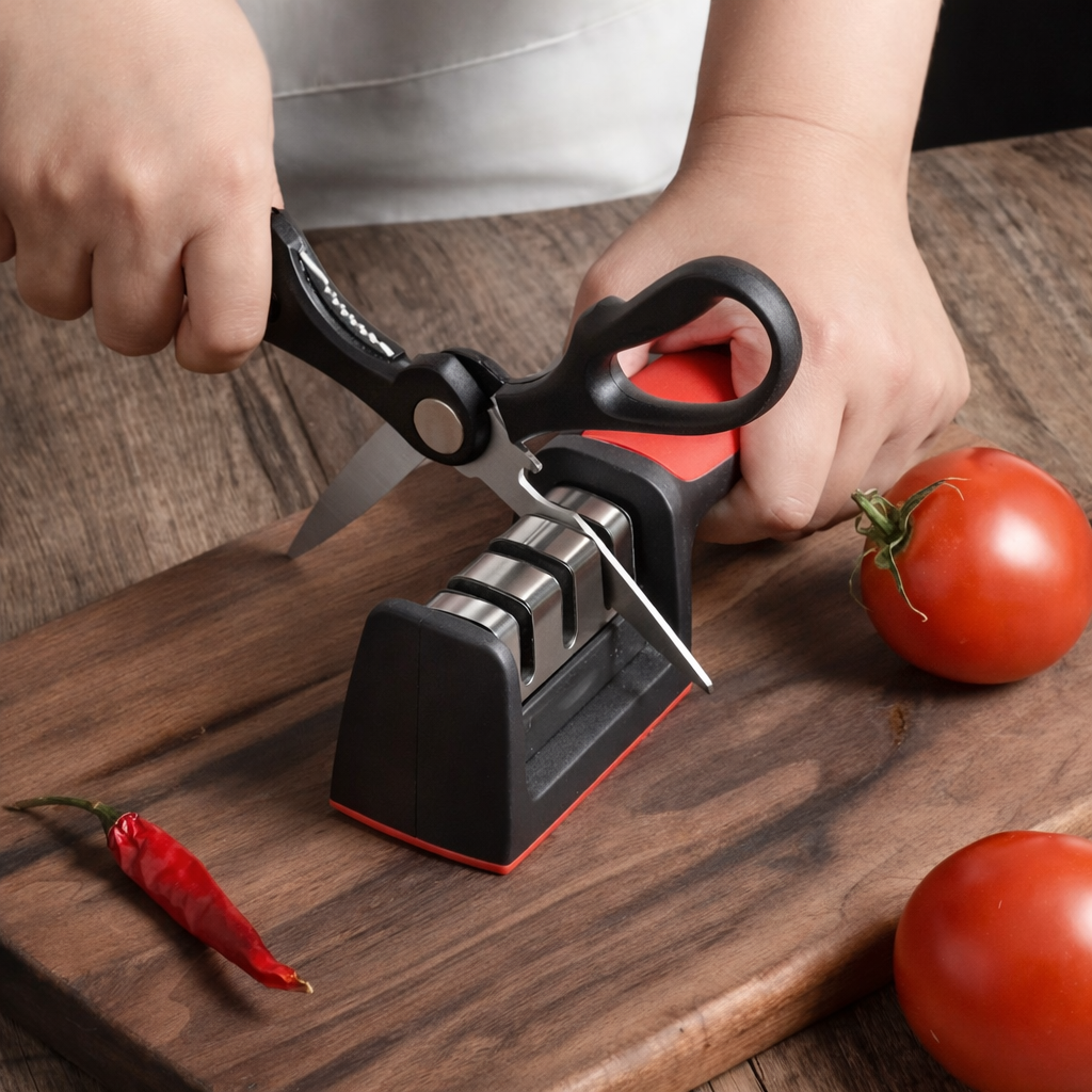 Afiador ChefPro Elite 3 Etapas – Corte Perfeito em Segundos