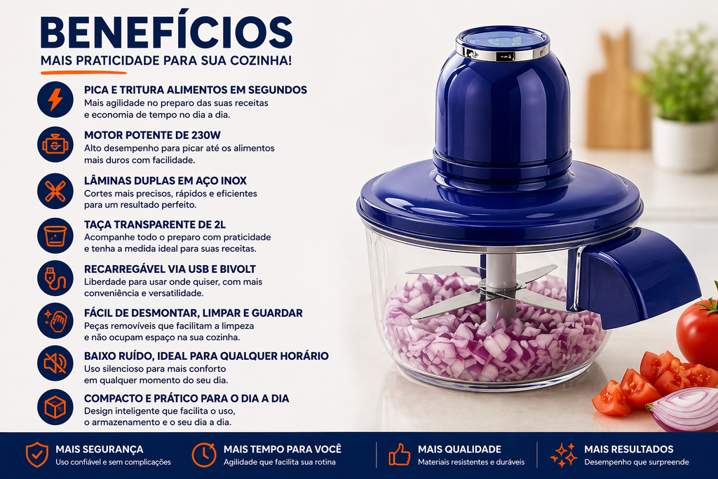 DescascaFácil Elétrico™ | Descasque em segundos sem esforço