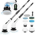 Esfregão Elétrico 9 Em 1 Sem fio Escova De Limpeza Pesada Multiuso Recarregável Giratória