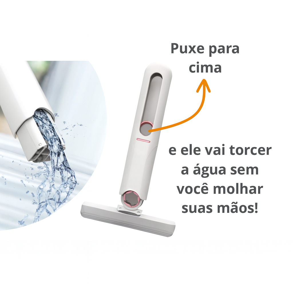 Kit 2 Rodinho De Pia Cozinha Rodo Mini Mop Magico Limpa E Seca -retrátil
