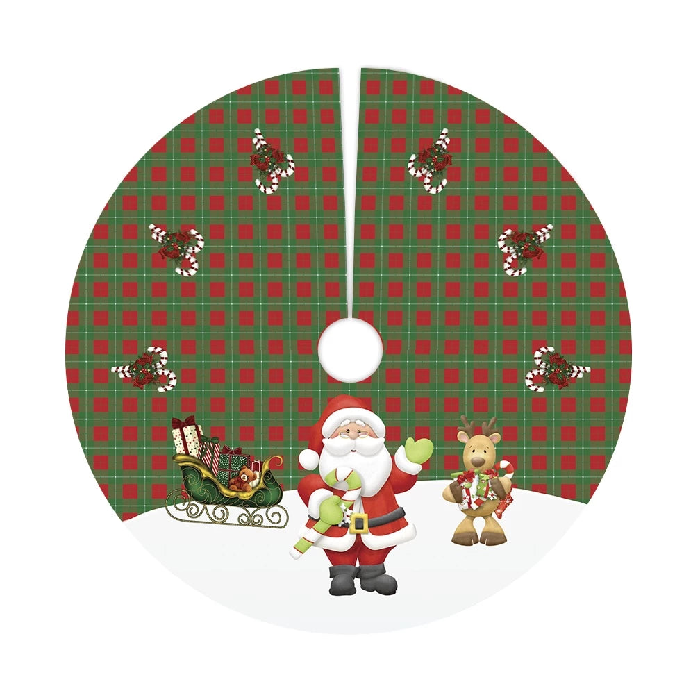 Saia Base Tapete Para Árvore De Natal Enfeite Decoração 70cm