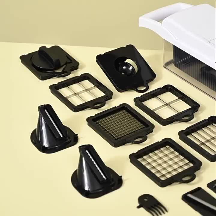 Profissional Multiuso Cozinha Slicer Aço Inox 16 em 1 Fatiador Cortador Ralador De Legumes Verduras Frutas Alimentos