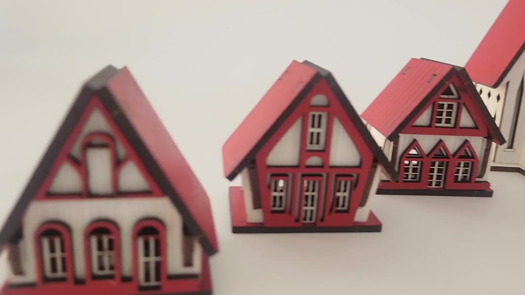 Vila de Natal com Igreja Decoração Natalina de Luxo Oferta