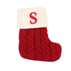 Enfeite de Natal Letras Vermelhas De Floco De Neve Meias De Natal Pingentes De árvore De Natal,