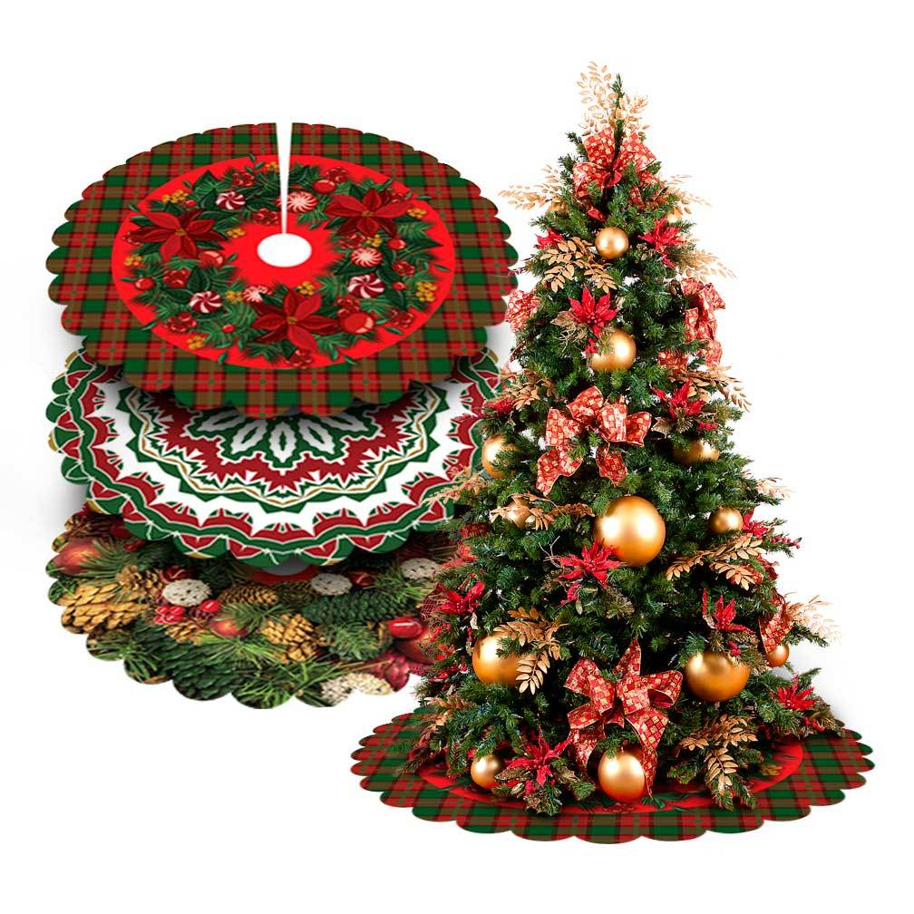 Saia Base Tapete Para Árvore De Natal Enfeite Decoração 70cm