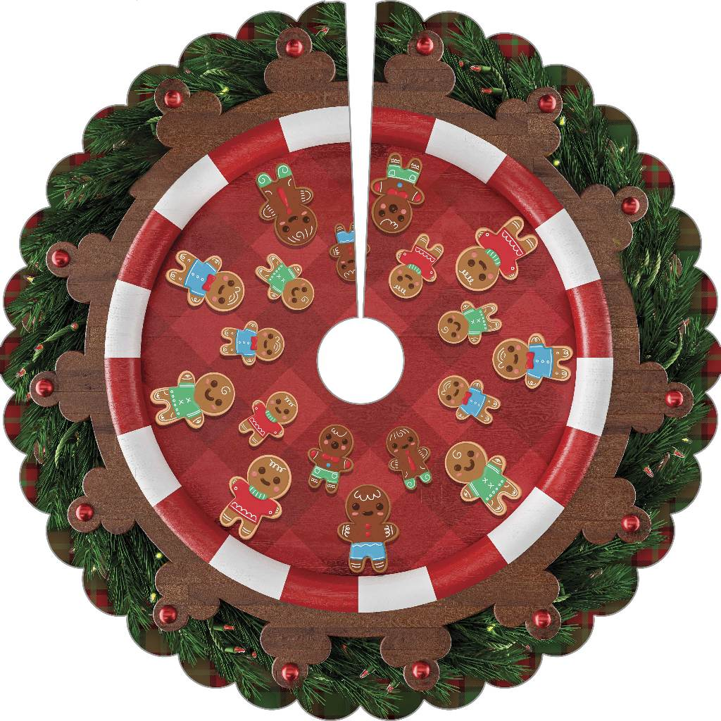 Saia Base Tapete Para Árvore De Natal Enfeite Decoração 70cm