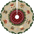 Saia Base Tapete Para Árvore De Natal Enfeite Decoração 70cm