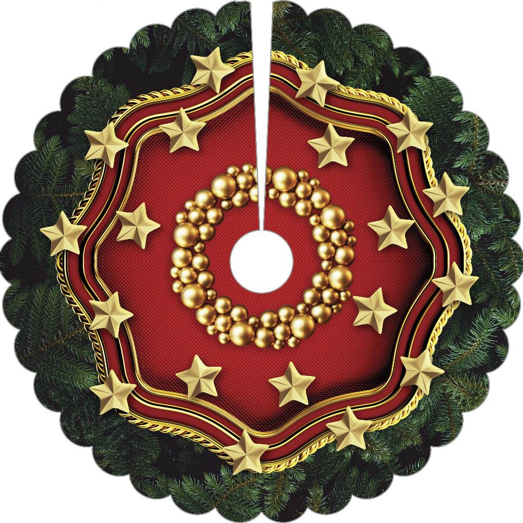 Saia Base Tapete Para Árvore De Natal Enfeite Decoração 70cm