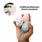 Jogo De 6 Ovinhos De Páscoa Para Árvore 