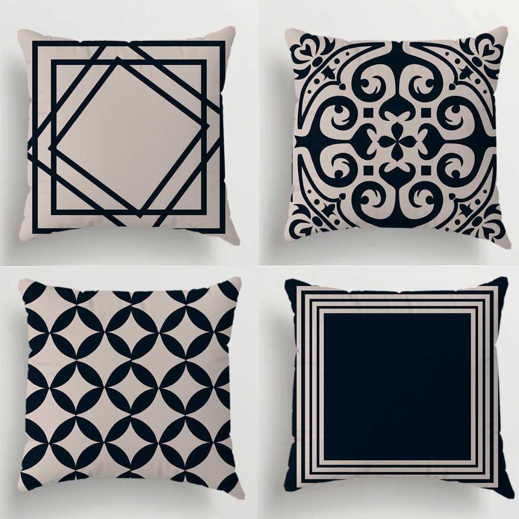 Kit Com 04 Capas Para Almofadas Decorativas