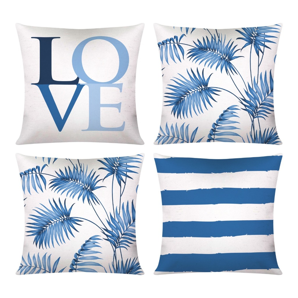 Kit Com 04 Capas Para Almofadas Decorativas
