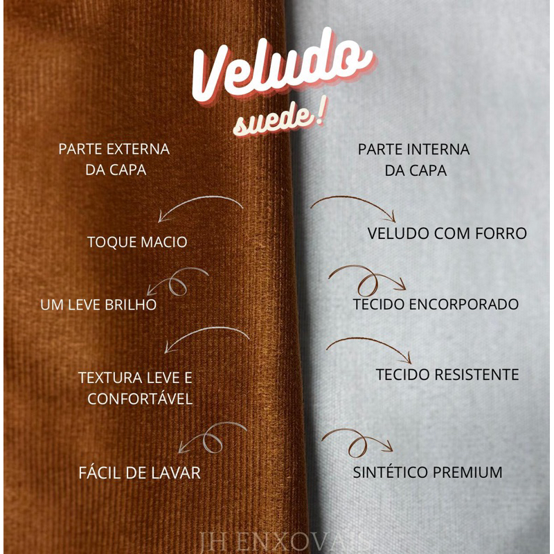 Kit 02 Almofadas Cheias Drapeadas em Suede 45x45cm Sala Sofá Quarto