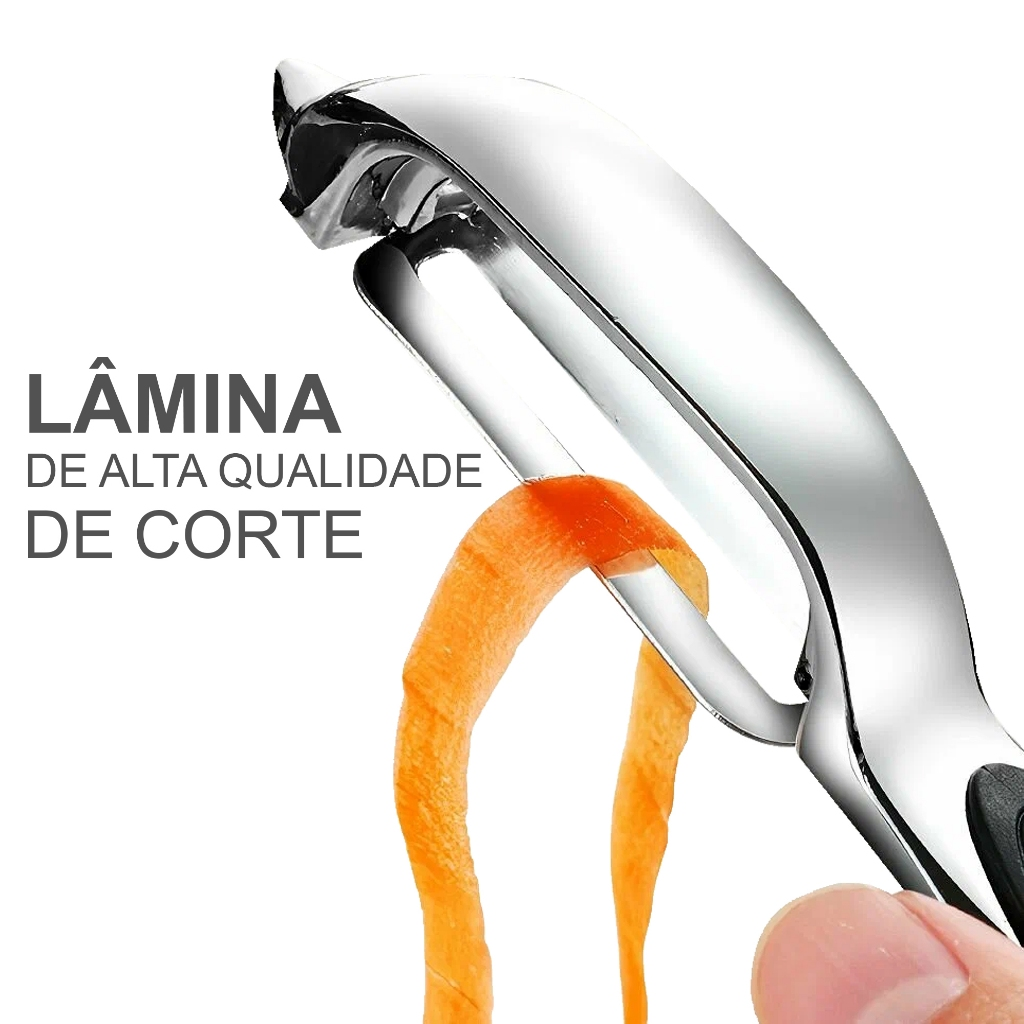 Descascador Batata Legumes Frutas Queijo Aço Inox Premium Luxo Descascador Profissional