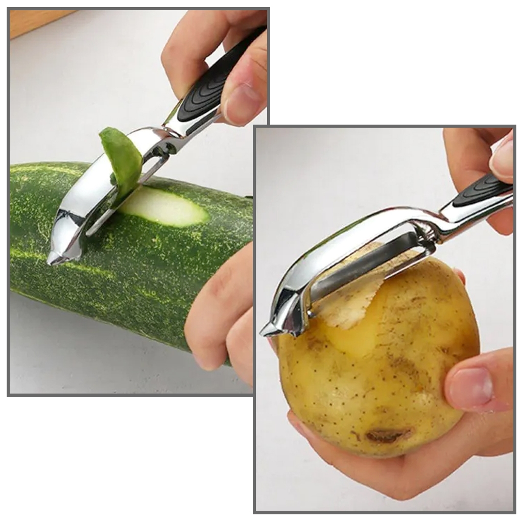 Descascador Batata Legumes Frutas Queijo Aço Inox Premium Luxo Descascador Profissional