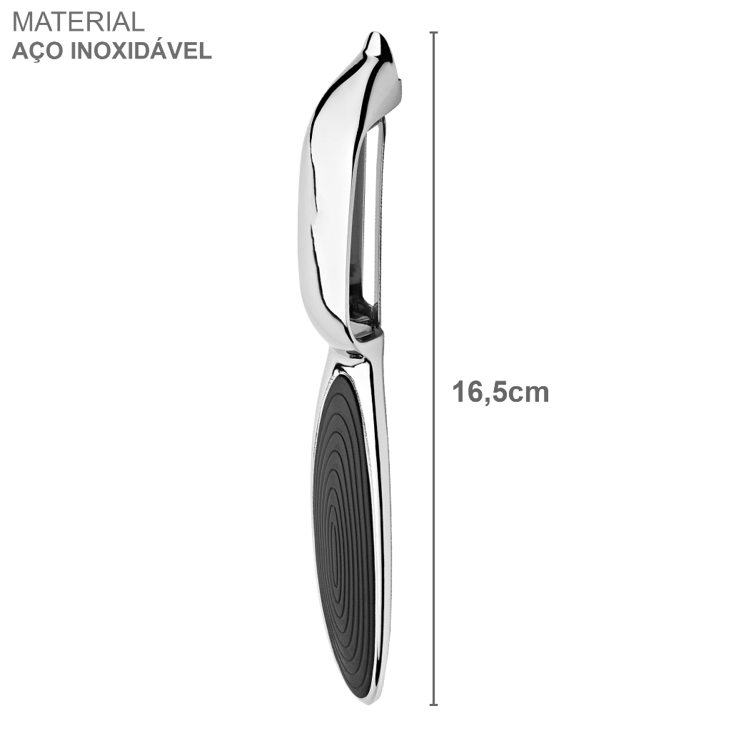 Descascador Batata Legumes Frutas Queijo Aço Inox Premium Luxo Descascador Profissional