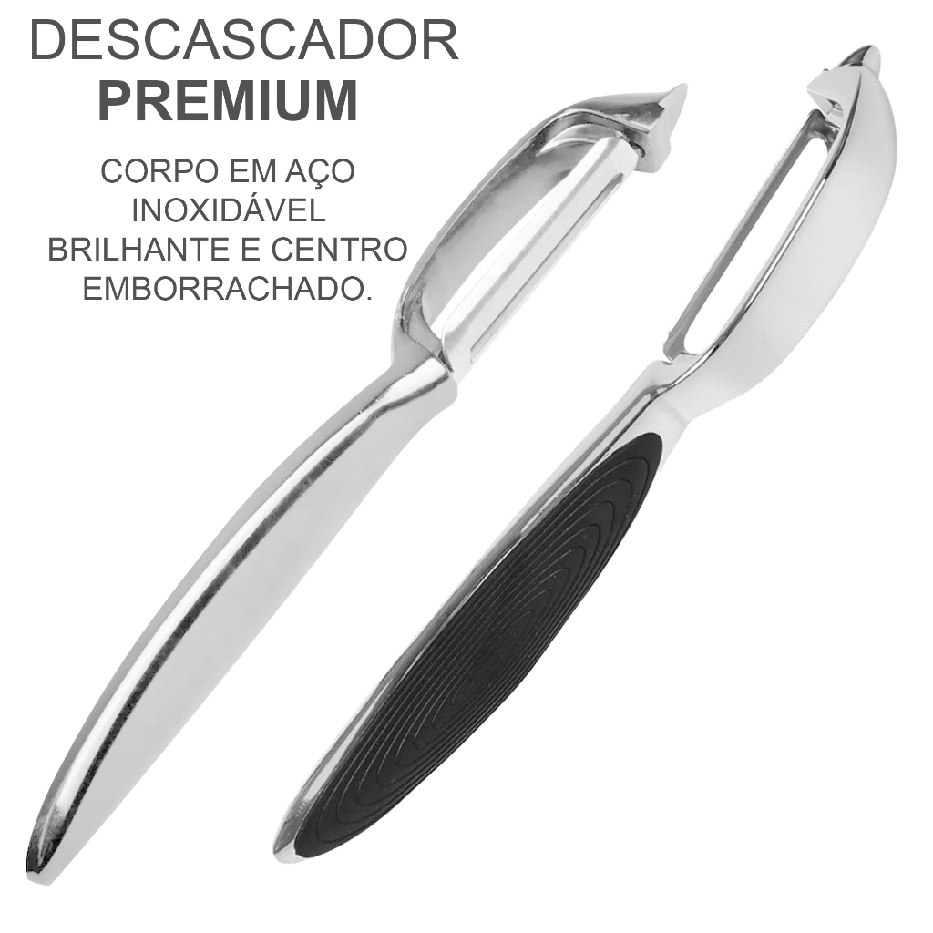 Descascador Batata Legumes Frutas Queijo Aço Inox Premium Luxo Descascador Profissional
