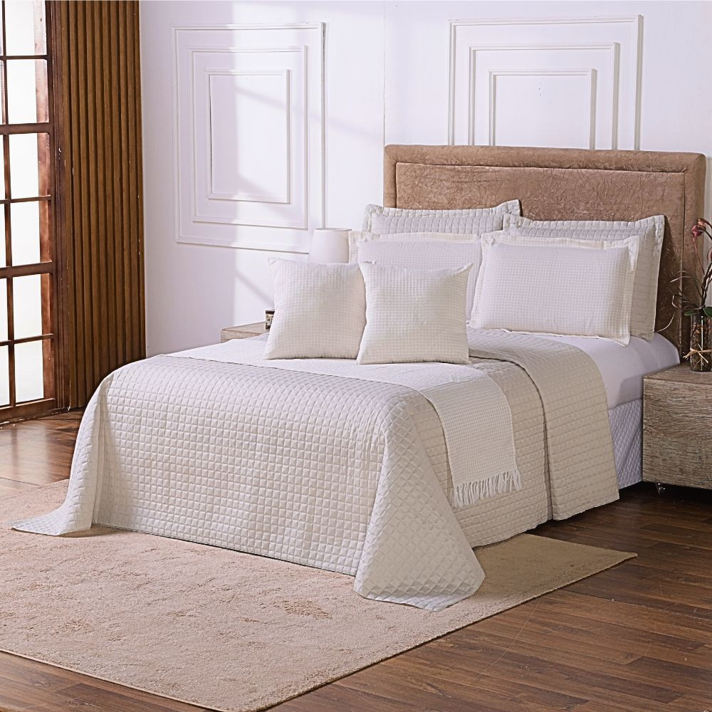 Kit Cobre Leito Casal Queen 6 Peças 