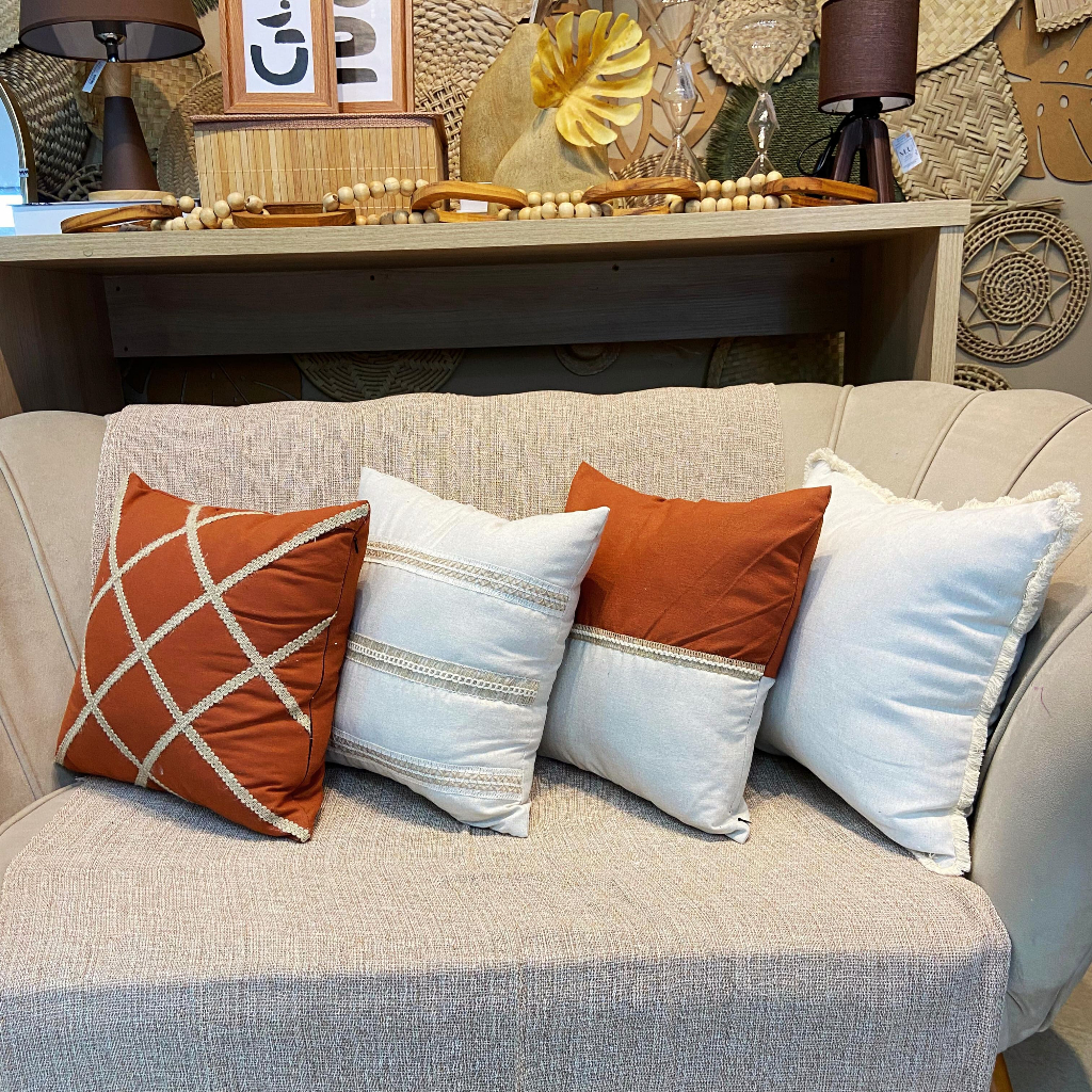 Kit 4 Capas De Almofada Estilo Boho Chic Rustico Decorativas