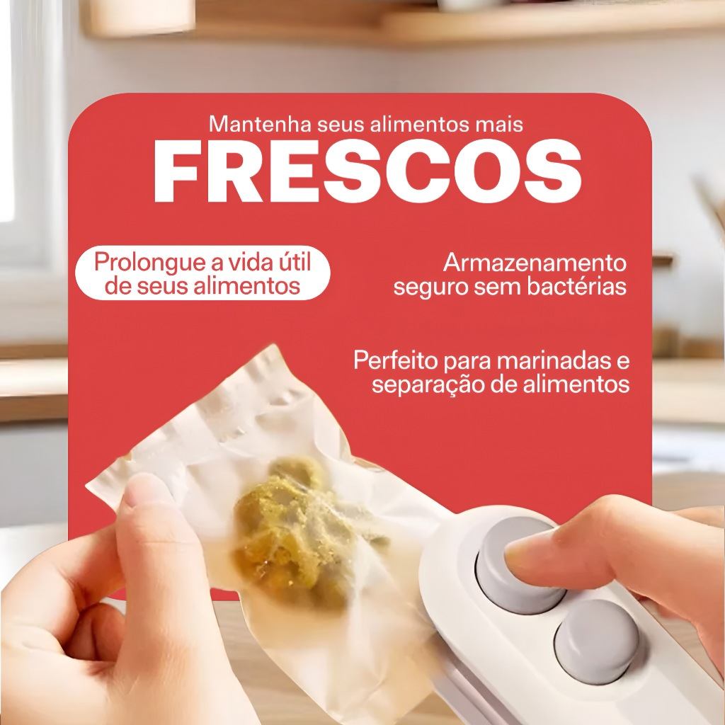 Mini Máquina Seladora Portátil 2 Em 1 Saco Plástico Embalagen Carregamento Usb Elétrica