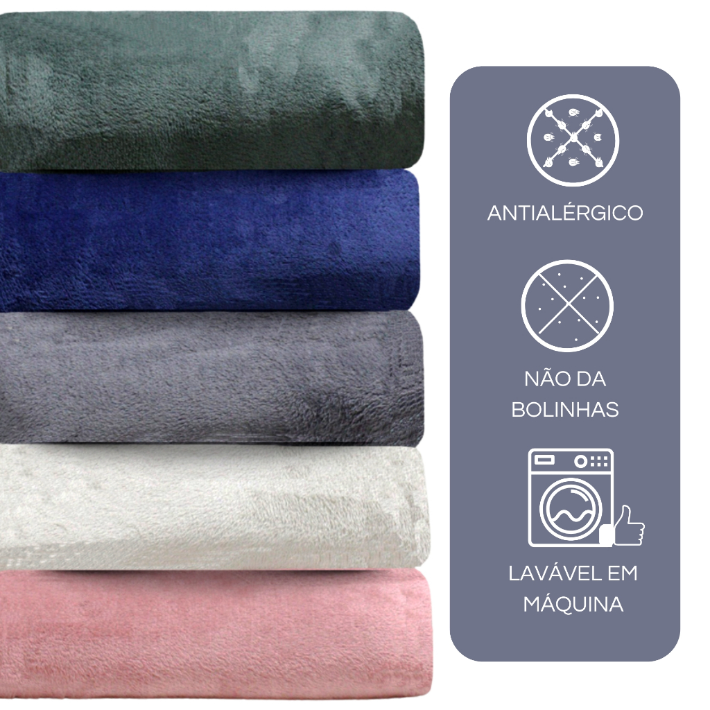 Manta De Microfibra Queen Casal 