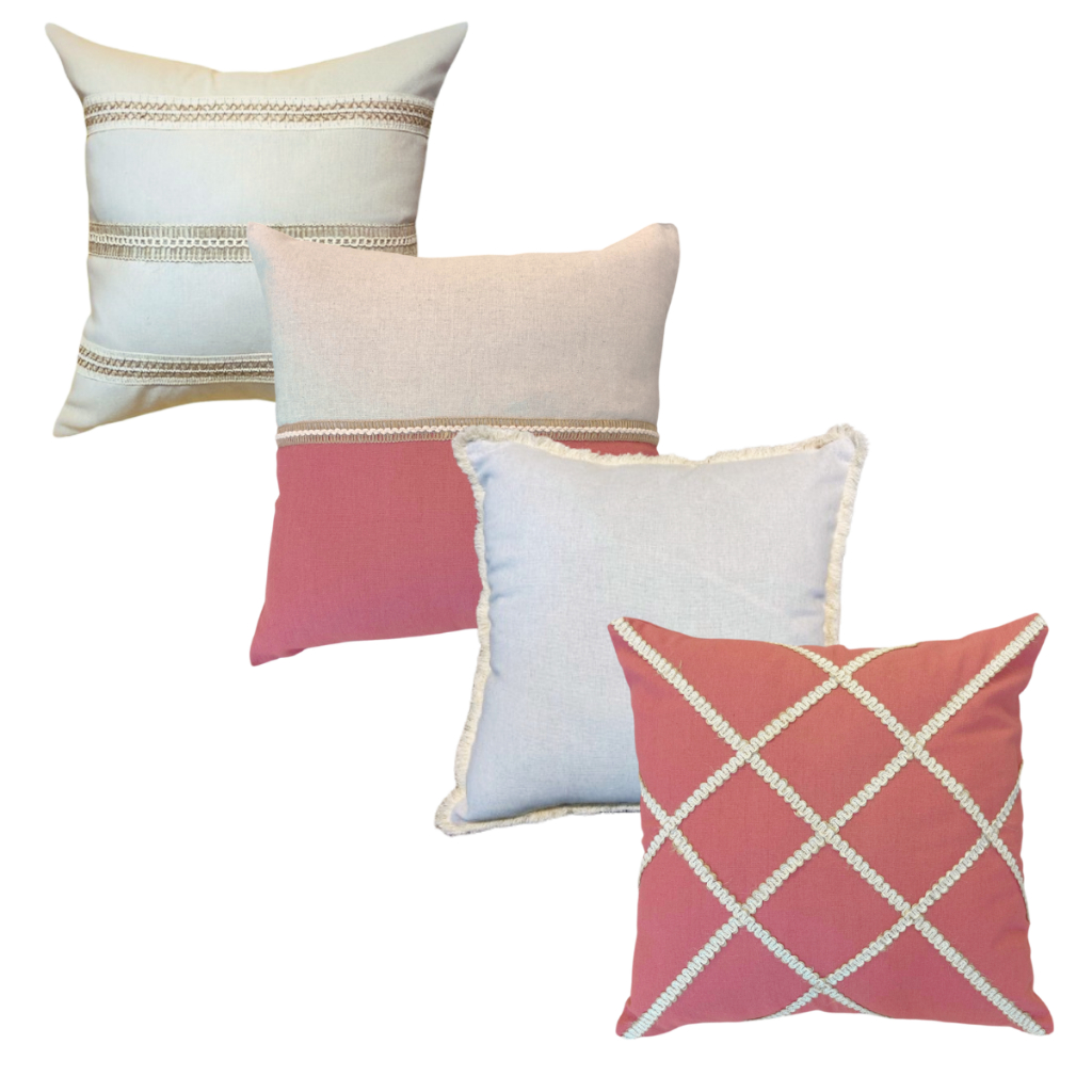 Kit 4 Capas De Almofada Estilo Boho Chic Rustico Decorativas