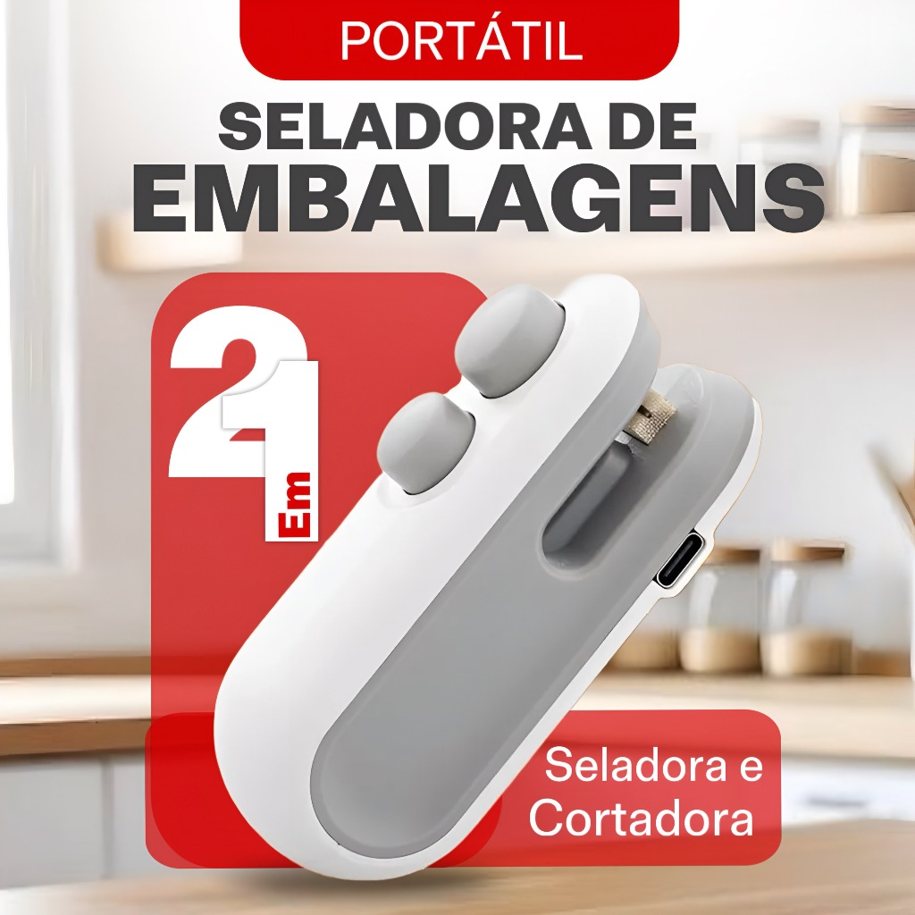 Mini Seladora Pro - Seus Alimentos Frescos por Mais Tempo