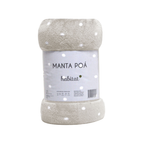 Cobertor de Microfibra Manta Queen Antialérgico Estampado Poá Quentinho