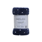 Cobertor de Microfibra Manta Queen Antialérgico Estampado Poá Quentinho