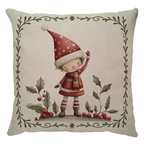 Capa de Almofada  Linho Estampado 43x43cm