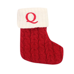 Enfeite de Natal Letras Vermelhas De Floco De Neve Meias De Natal Pingentes De árvore De Natal,