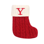 Enfeite de Natal Letras Vermelhas De Floco De Neve Meias De Natal Pingentes De árvore De Natal,