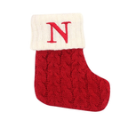 Enfeite de Natal Letras Vermelhas De Floco De Neve Meias De Natal Pingentes De árvore De Natal,