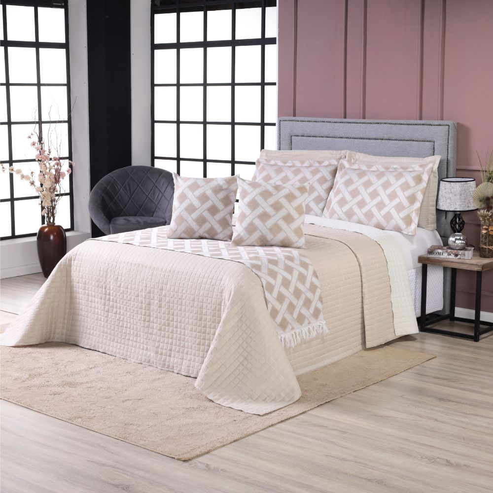 Kit Cobre Leito Casal Queen 6 Peças