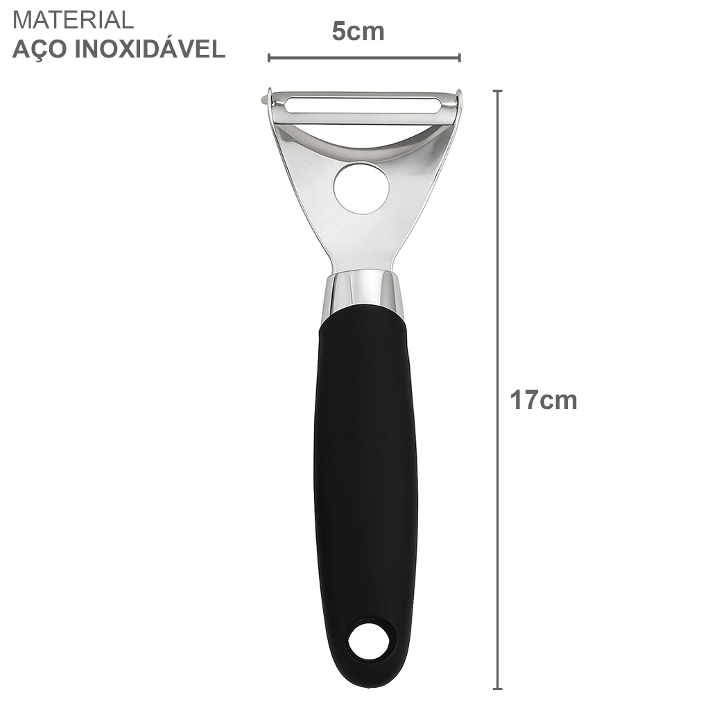 Descascador Batata Legumes Frutas Queijo Aço Inox Premium Luxo Descascador Profissional