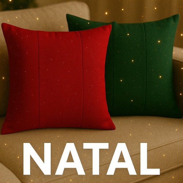 Kit de 2, 4 ou 6 Capas para Almofadas Decorativas para salas e quartos, Exclusiva de Natal envio imediato