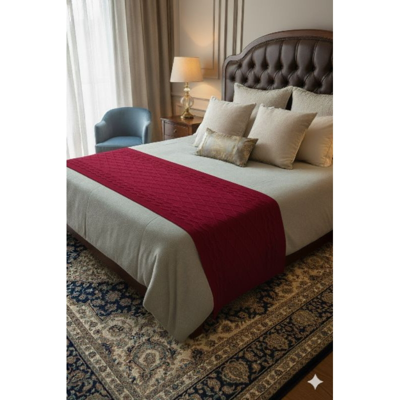 PESEIRA CAMA KING EM TRICOT MANTA TRANÇADO LUXO SOFÁ OU CAMA