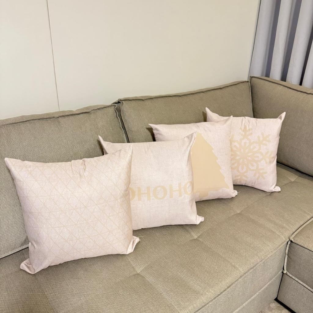 kit 4 capas de almofadas para o natal