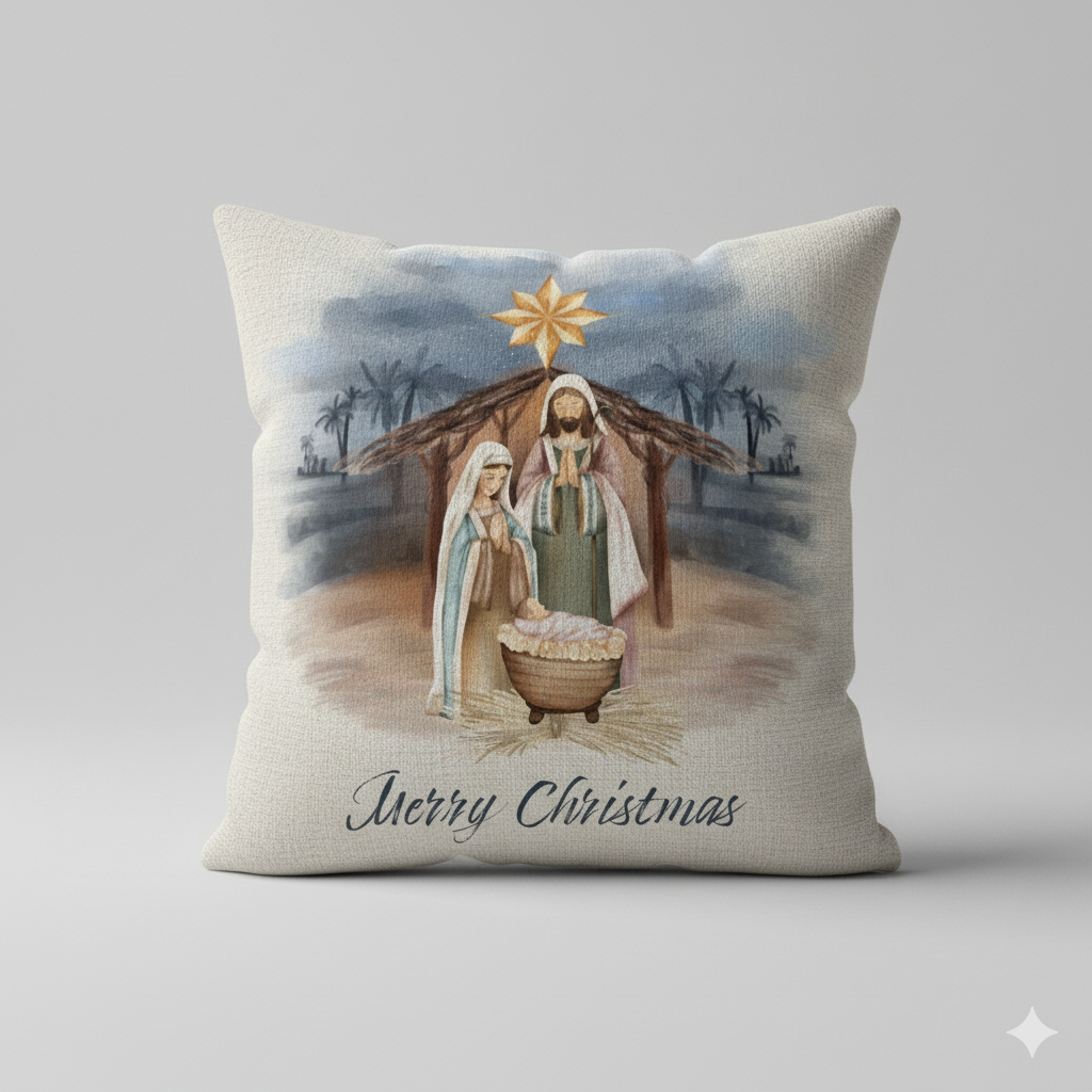 Capa de Almofada Decorativa 45x45cm Natal - Coleção Natal